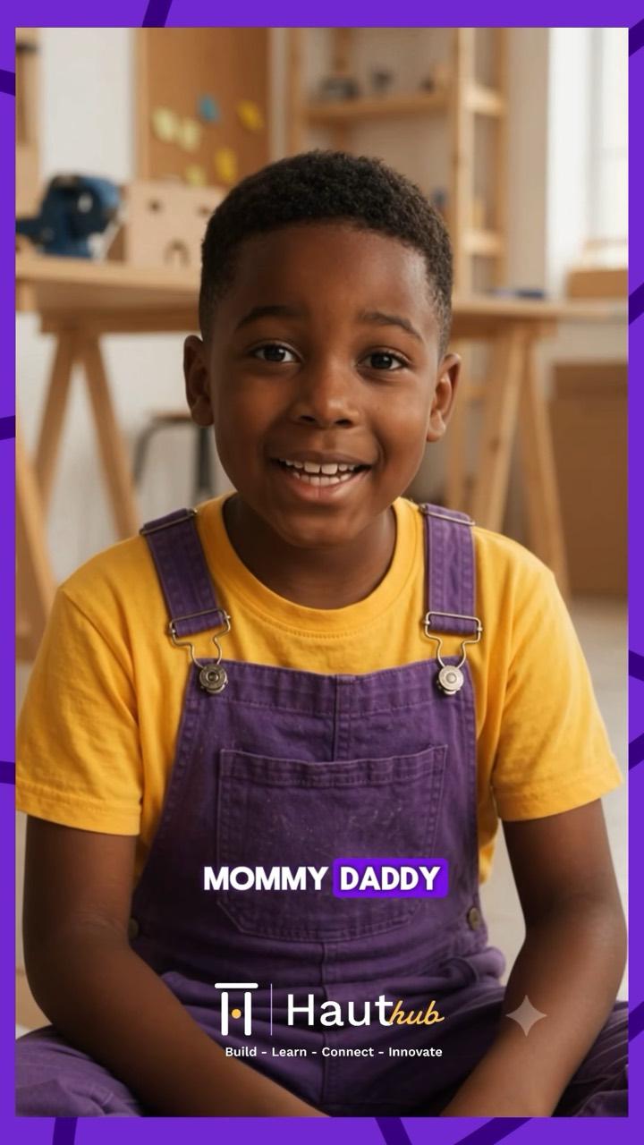 A Haut Hub video in which a child talks about starting to learn technology early